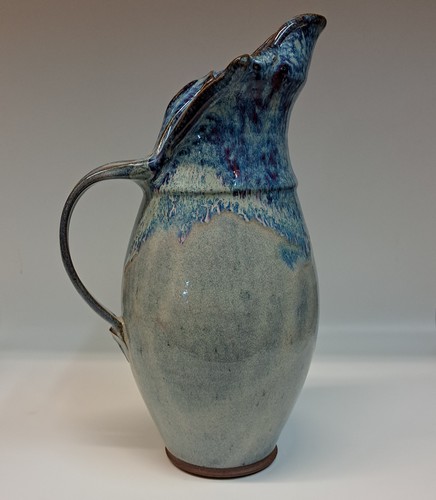 #230701 Water Pitcher, Blue $42 at Hunter Wolff Gallery